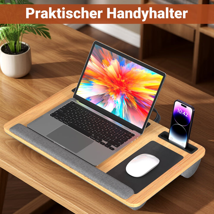 Laptopputerpute ergonomisk laptopbord med håndleddsstøtte & polstret | Skanto