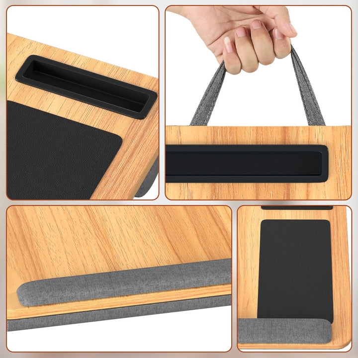Laptopputerpute ergonomisk laptopbord med håndleddsstøtte & polstret | Skanto