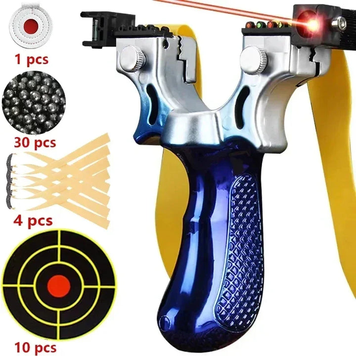 Skanto | Slingshot med Antiskli Grep | Innebygd Laser & Nivå for Presisjons Skyting