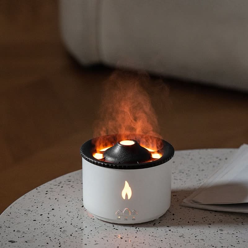 Skanto | Stilig Aroma Diffuser & Luftfukter med Ekte Flammeeffekt