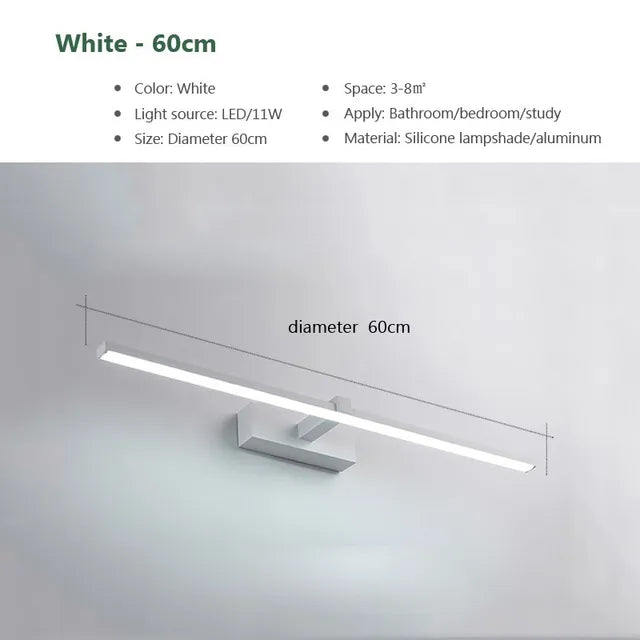 Skanto | LED Speilbelysning - Baderomsvegglampe Vannavstøtende