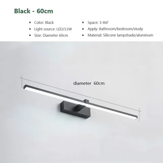 Skanto | LED Speilbelysning - Baderomsvegglampe Vannavstøtende