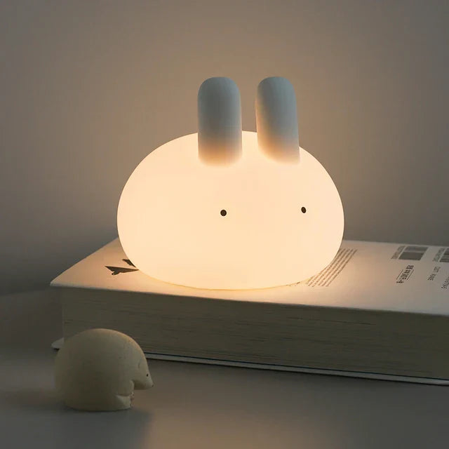 LED Nattlys for Barn – Dimmbar Nattlampe med -Design, USB Oppladbar, Berøringskontroll | Skanto
