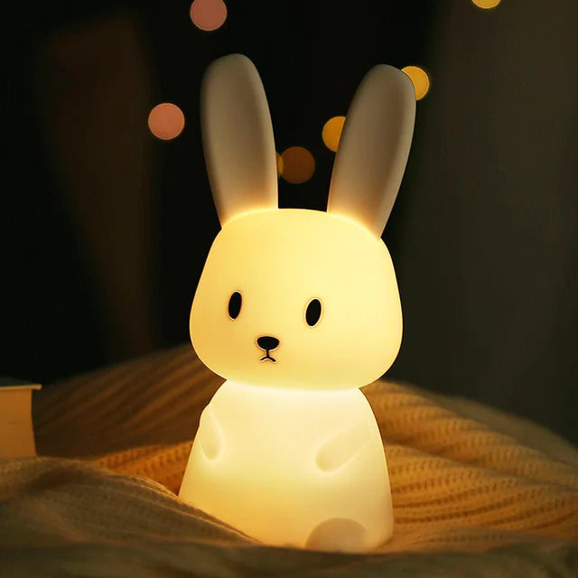 LED Nattlys for Barn – Dimmbar Nattlampe med -Design, USB Oppladbar, Berøringskontroll | Skanto