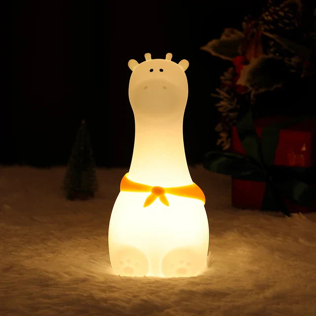 LED Nattlys for Barn – Dimmbar Nattlampe med -Design, USB Oppladbar, Berøringskontroll | Skanto