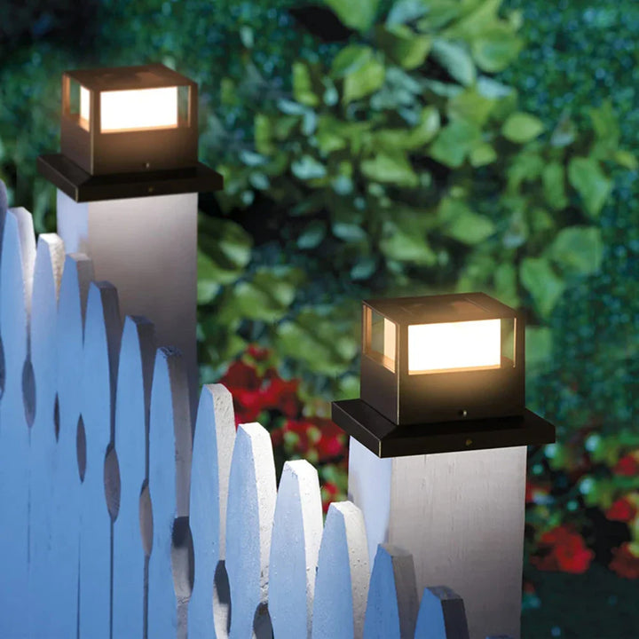 LED solkolonne lys for utendørs bruk - Værbestandig og energibesparende utendørsbelysning, ideell for hage og terrasse | Skanto