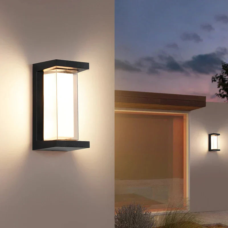 Moderne Vegglampe for Utendørs – Værbestandig LED Utendørslys for Terrasse & Hage | Skanto