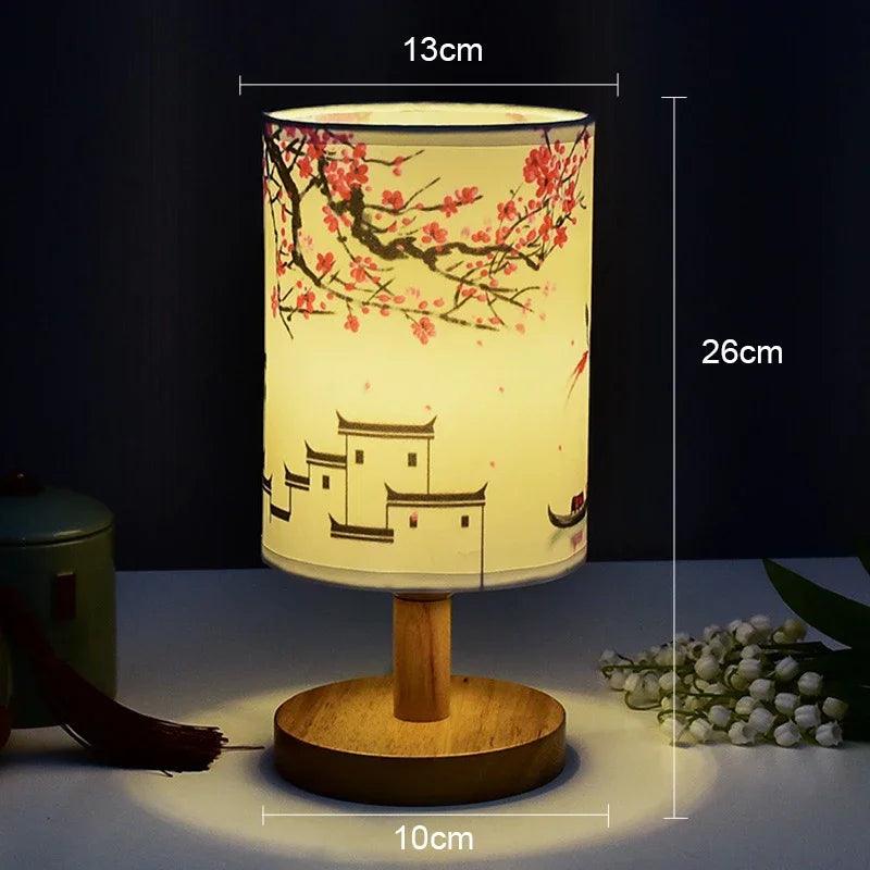Skanto | VibeGlow - Moderne Japandi Bordlampe med Eleganse
