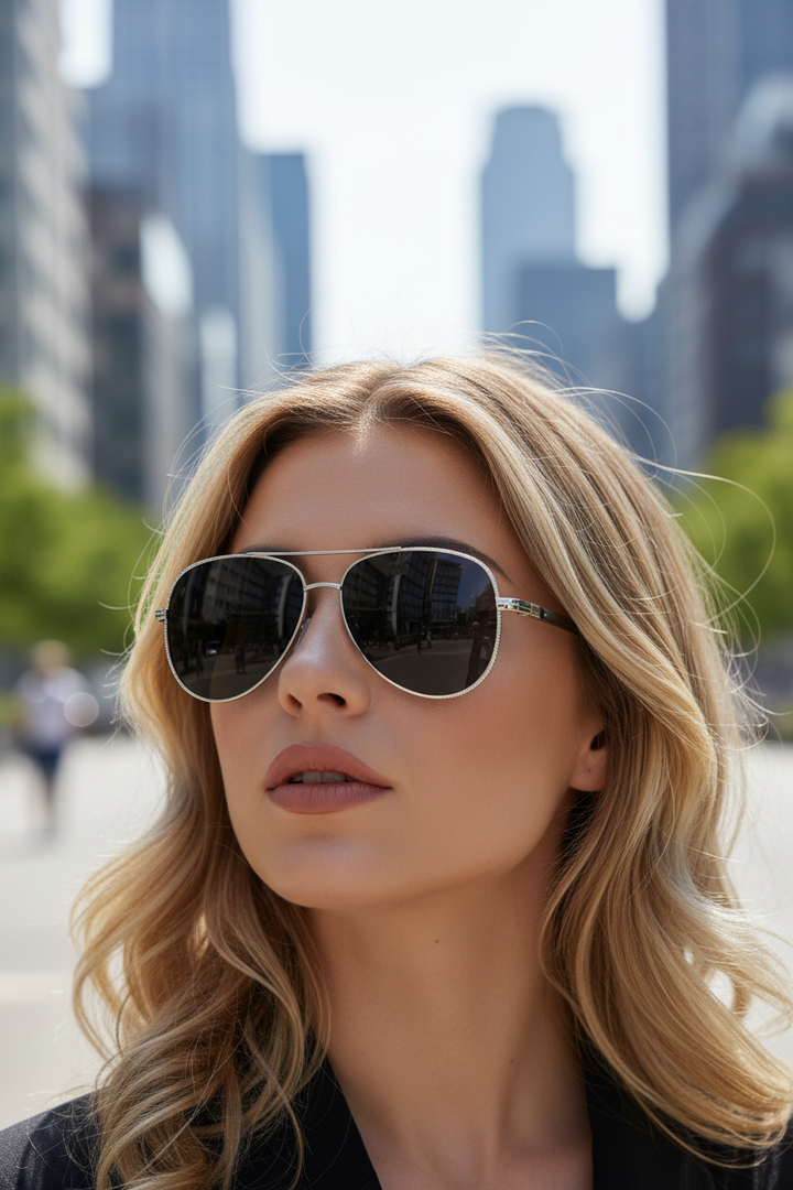 Aviator solbriller UV400 med antibest refleksjon | Skanto