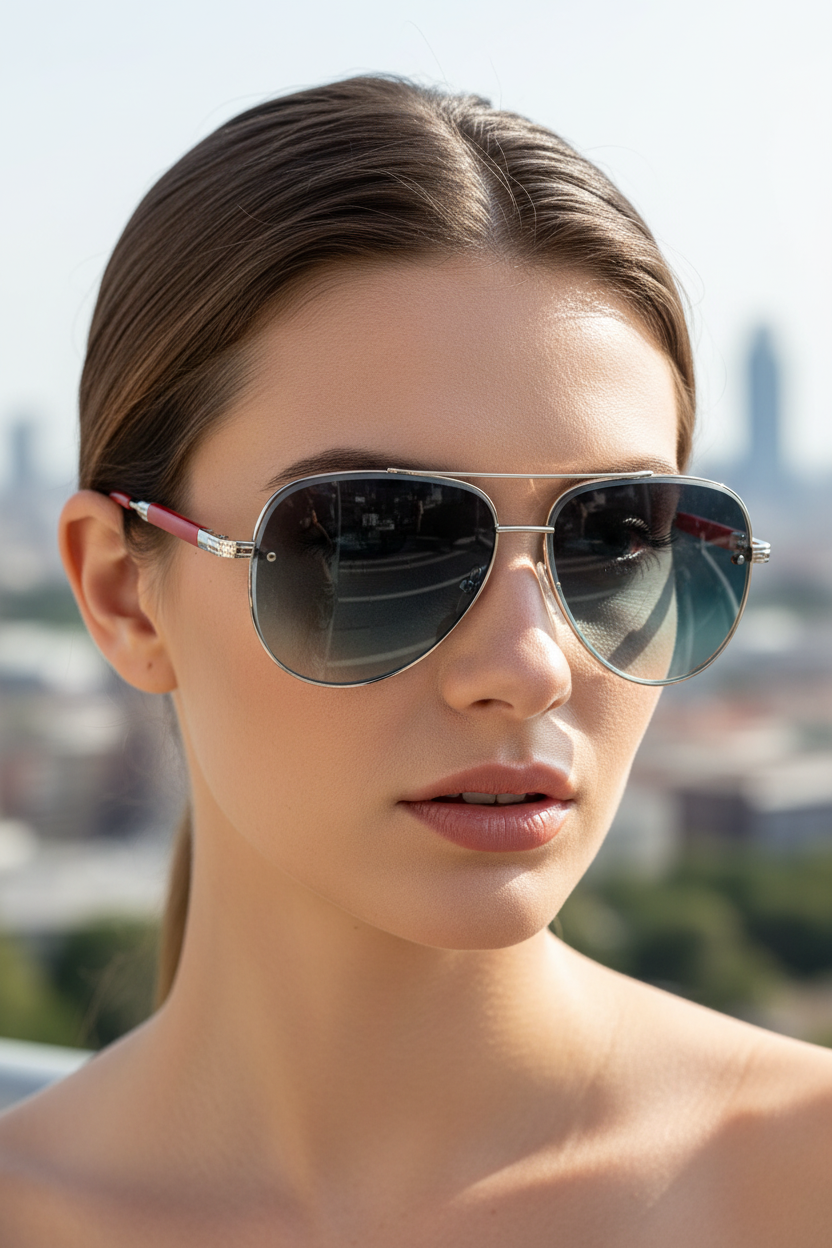 Aviator solbriller UV400 med antibest refleksjon | Skanto