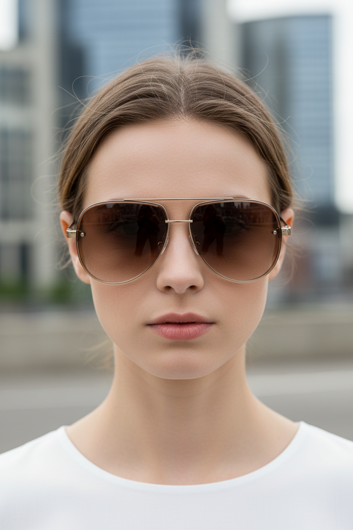 Aviator solbriller UV400 med antibest refleksjon | Skanto