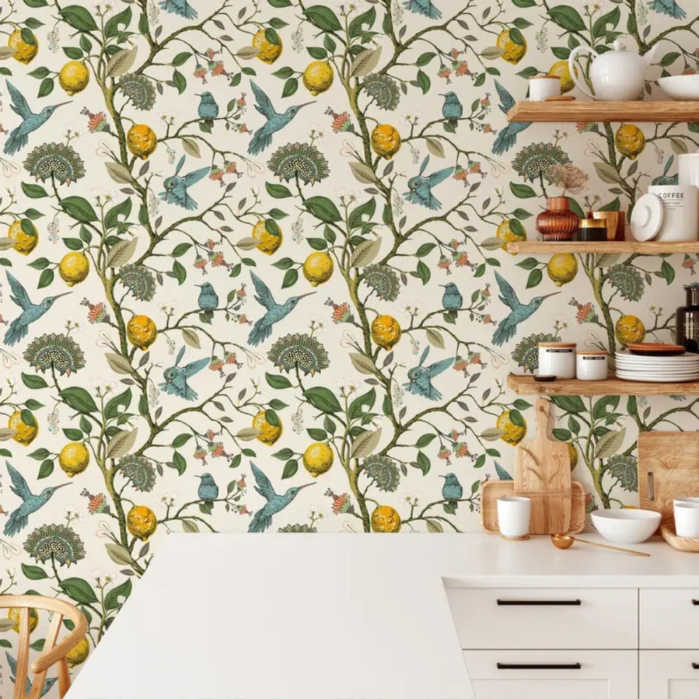 Skanto | Lemon Bluebird PVC Vanntett Tapet