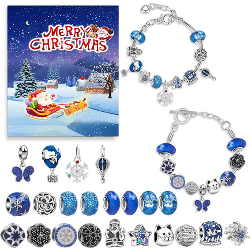 Skanto | JoyCraft Adventskalender Gaveeske 2025 – 24-dagers DIY kalender for jenter med snømann & julenisse