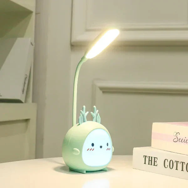 Sikker LED barneboklampe med nattfunksjon Skanto