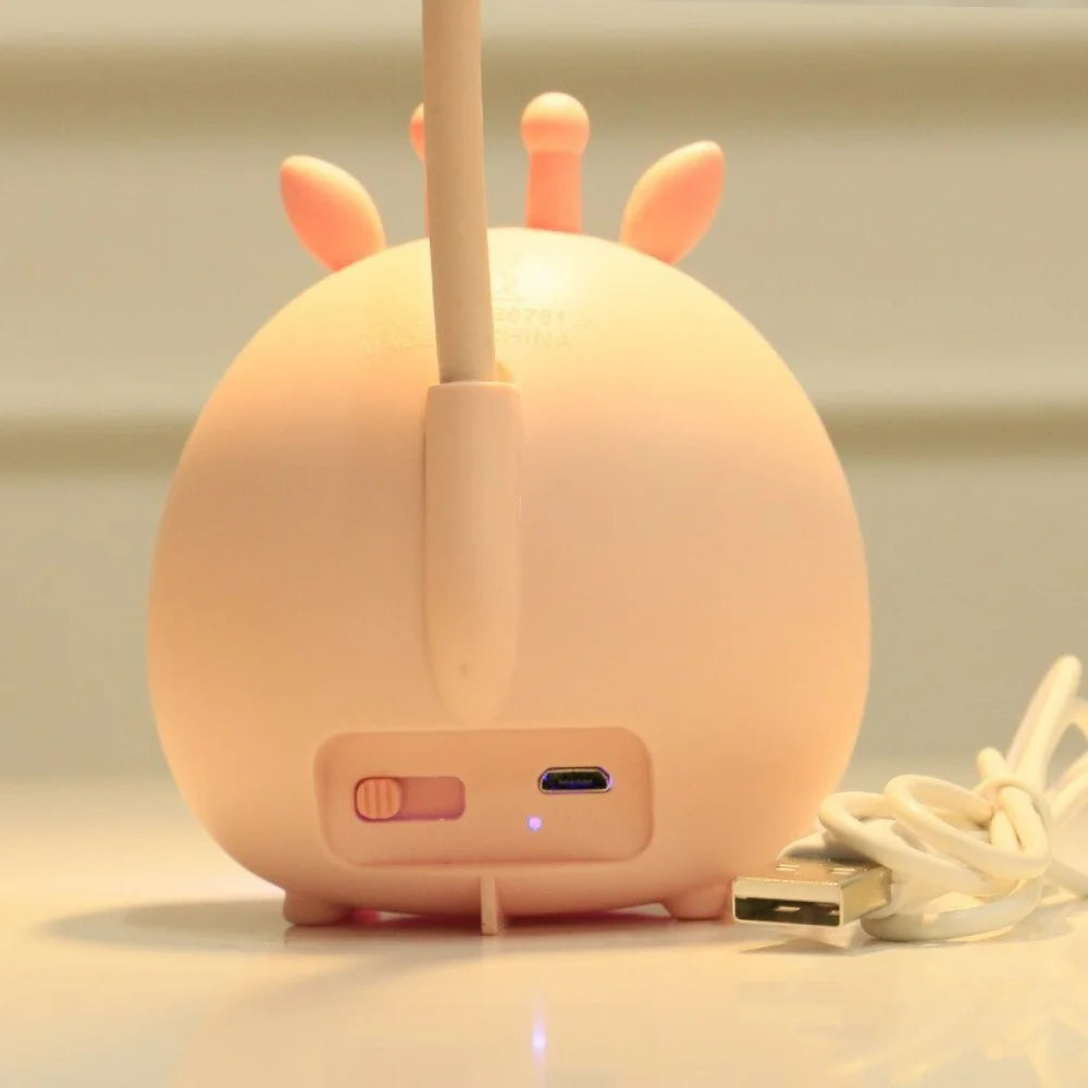 Sikker LED barneboklampe med nattfunksjon Skanto