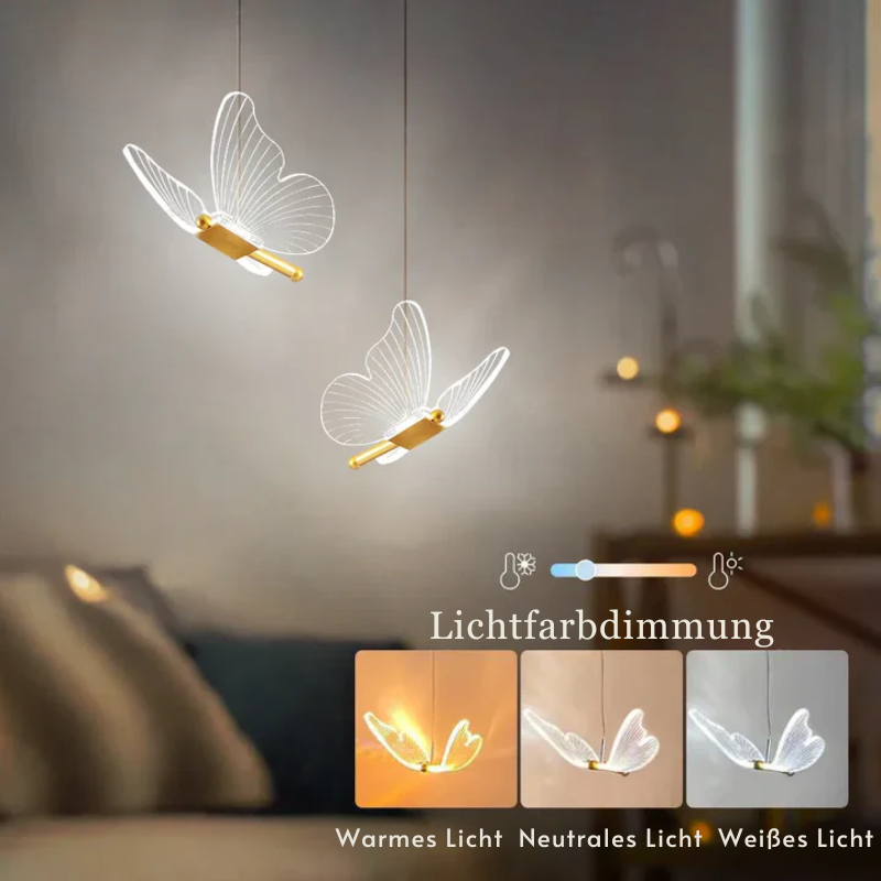 LED Sommerfugl Hengelampe - Moderne Design for Barnerom | Skanto