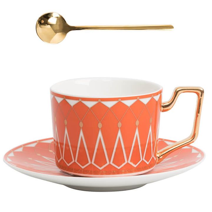 Skanto | Square A Retro-Mønster Kaffe Krus
