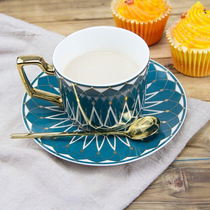 Skanto | Square A Retro-Mønster Kaffe Krus