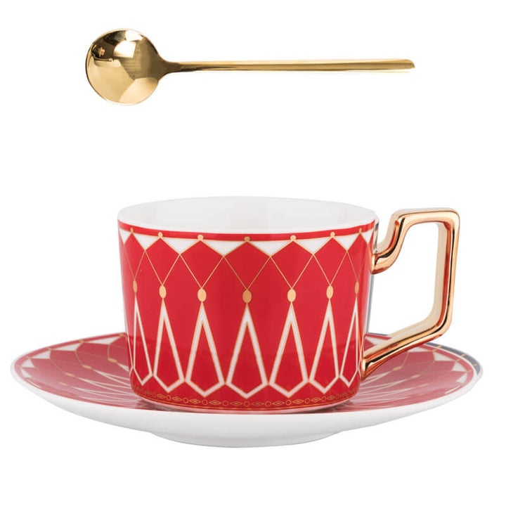 Skanto | Square A Retro-Mønster Kaffe Krus