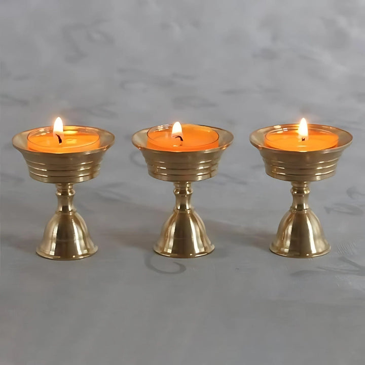 Pedestal Kobber Kopp Lysestake | Skanto