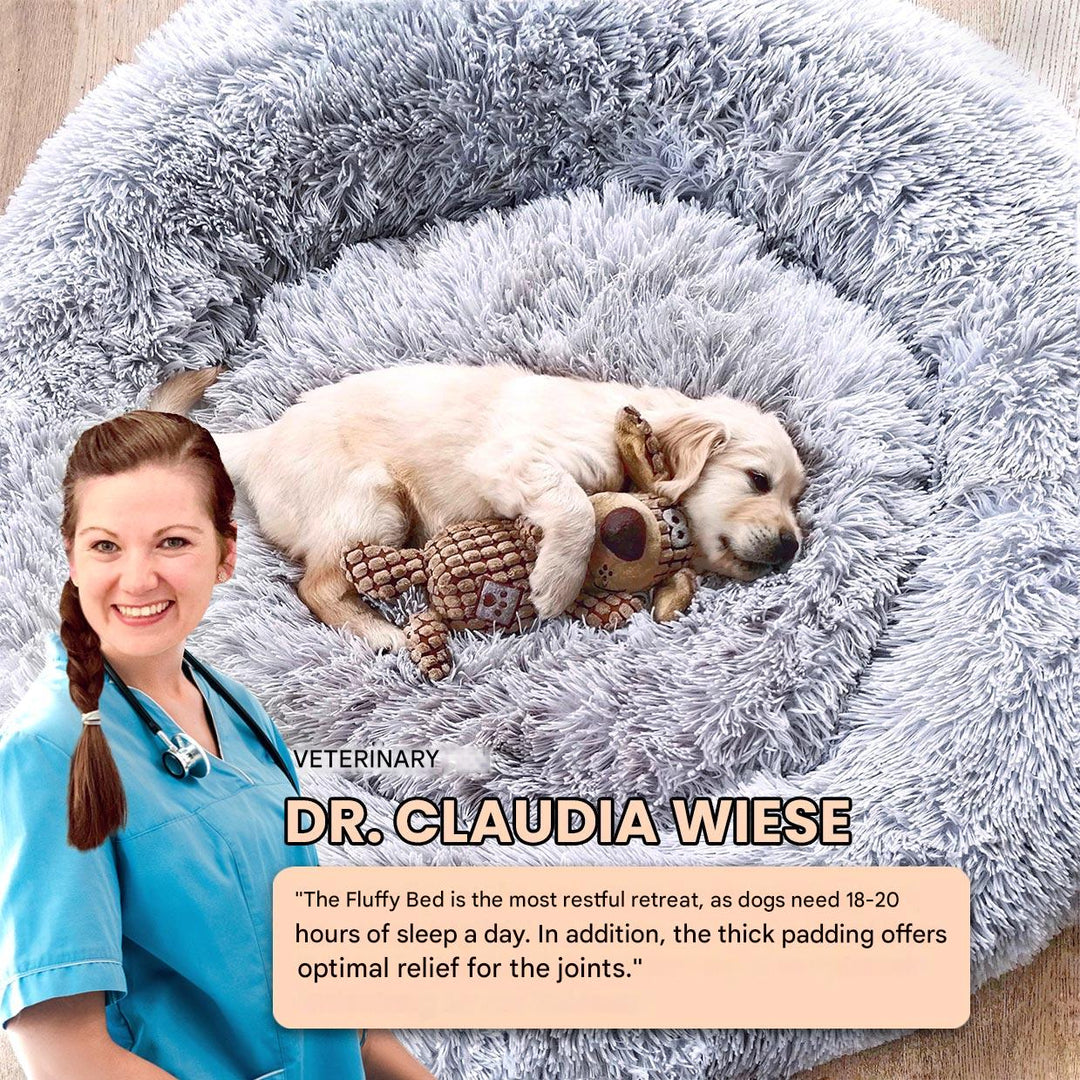 Skanto | FluffyNest Komfort Hundeseng – Ortopedisk Plysj Sovepute for Hunder
