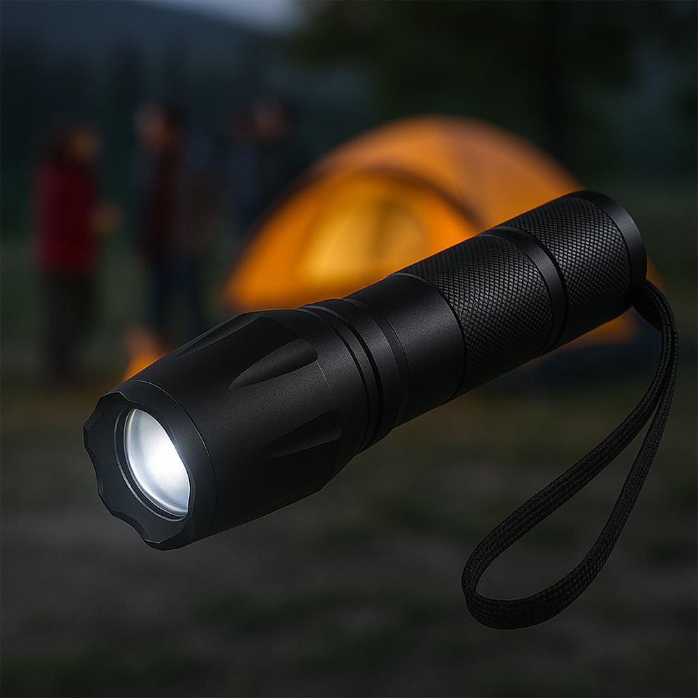 Taclight LED Zoom Fakkel (vanntett og støtsikker) m/5 funksjoner | Skanto