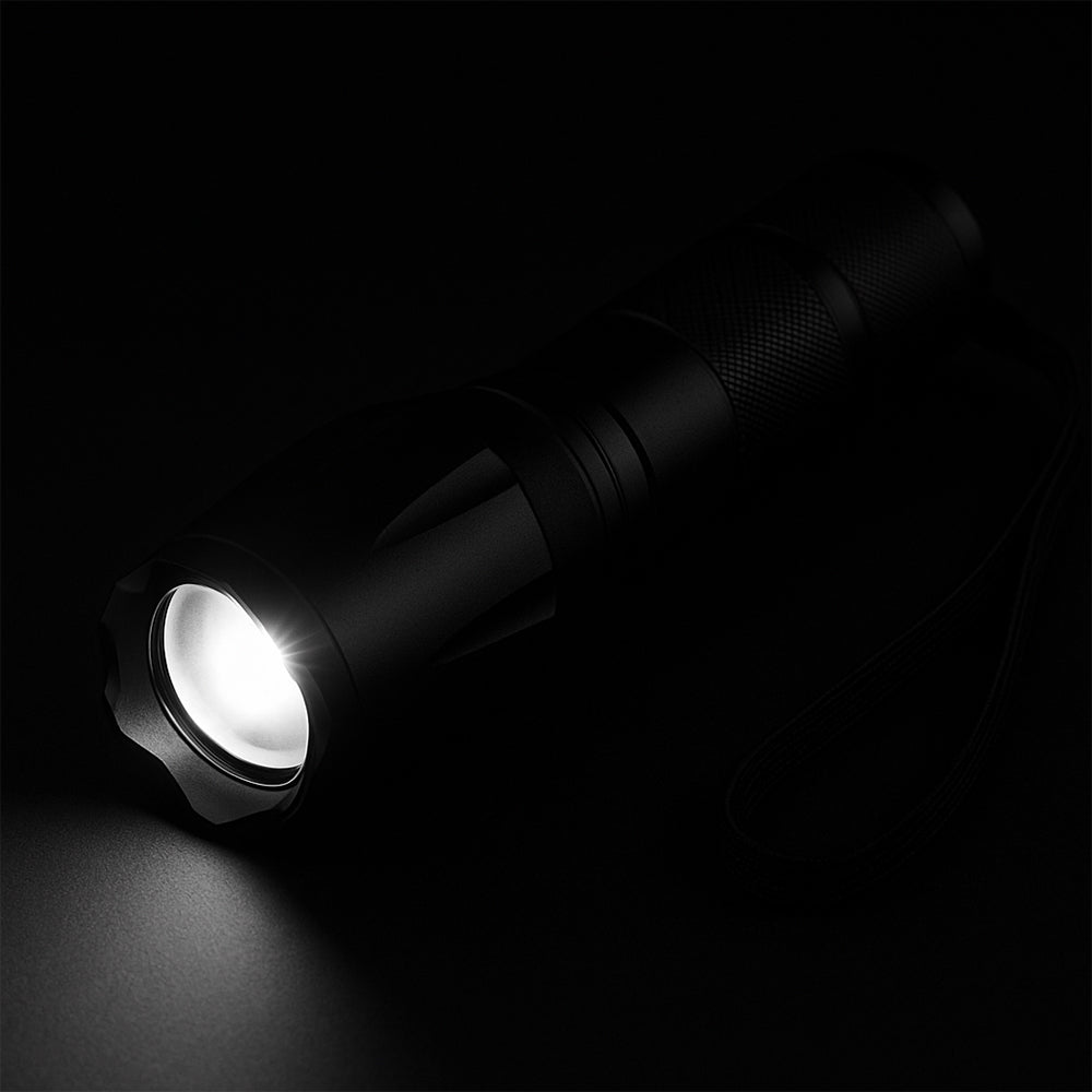 Taclight LED Zoom Fakkel (vanntett og støtsikker) m/5 funksjoner | Skanto