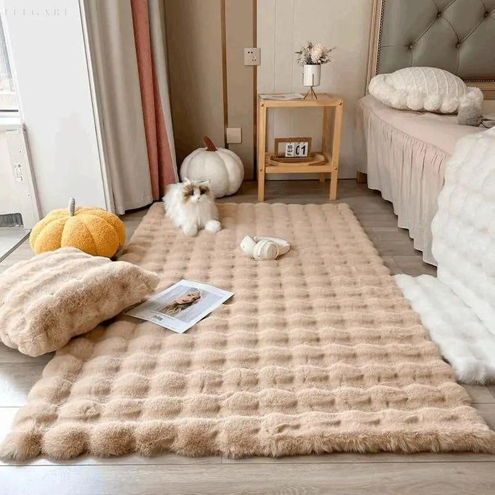 Lorvi - Plush Fashion BubSkantoe Flower Rugs | Skanto