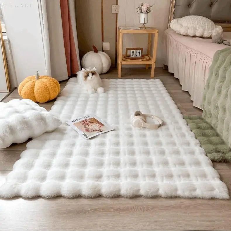 Lorvi - Plush Fashion BubSkantoe Flower Rugs | Skanto