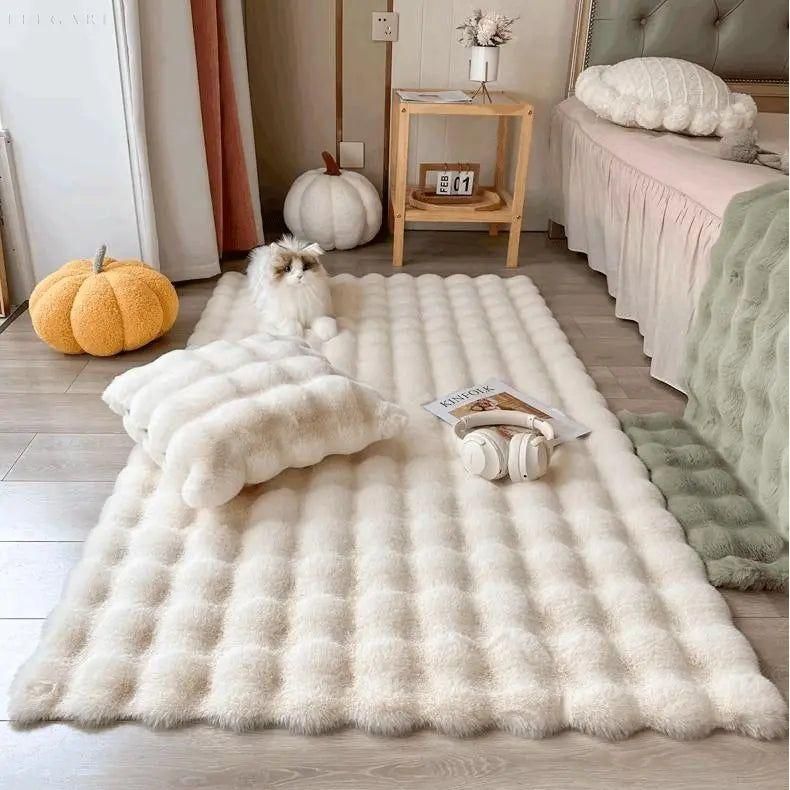 Lorvi - Plush Fashion BubSkantoe Flower Rugs | Skanto