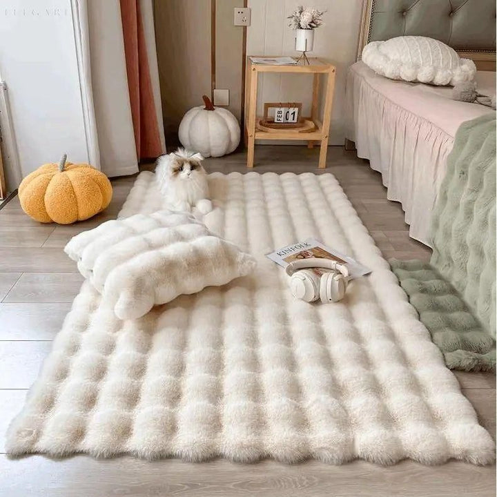 Lorvi - Plush Fashion BubSkantoe Flower Rugs | Skanto