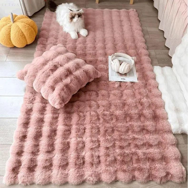 Lorvi - Plush Fashion BubSkantoe Flower Rugs | Skanto