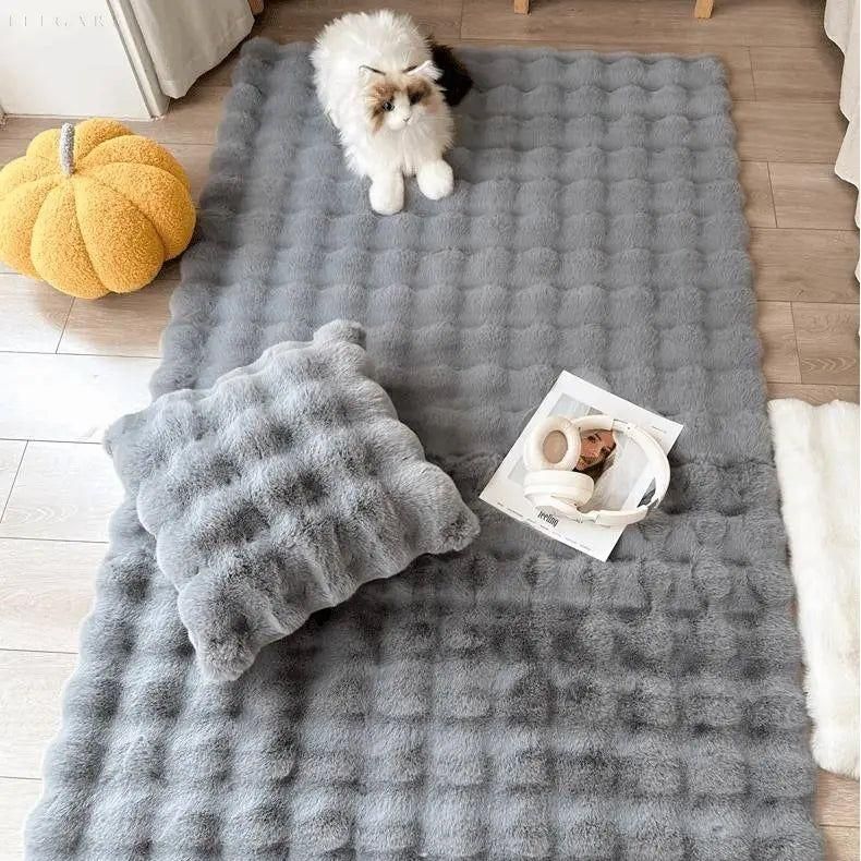 Lorvi - Plush Fashion BubSkantoe Flower Rugs | Skanto