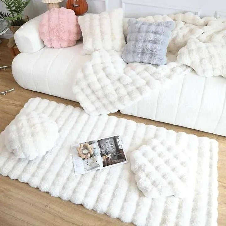 Lorvi - Plush Fashion BubSkantoe Flower Rugs | Skanto