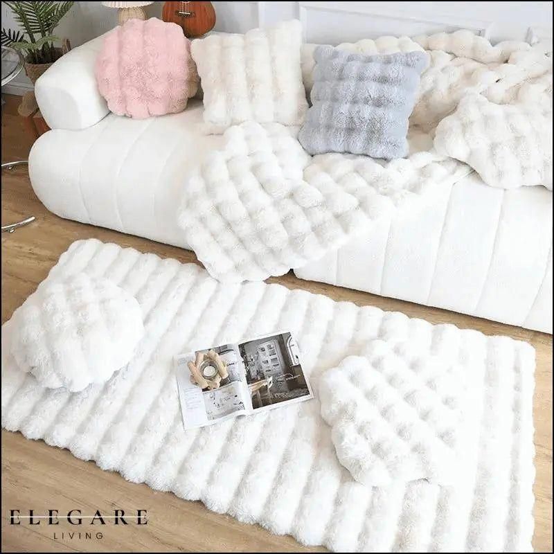 Lorvi - Plush Fashion BubSkantoe Flower Rugs | Skanto