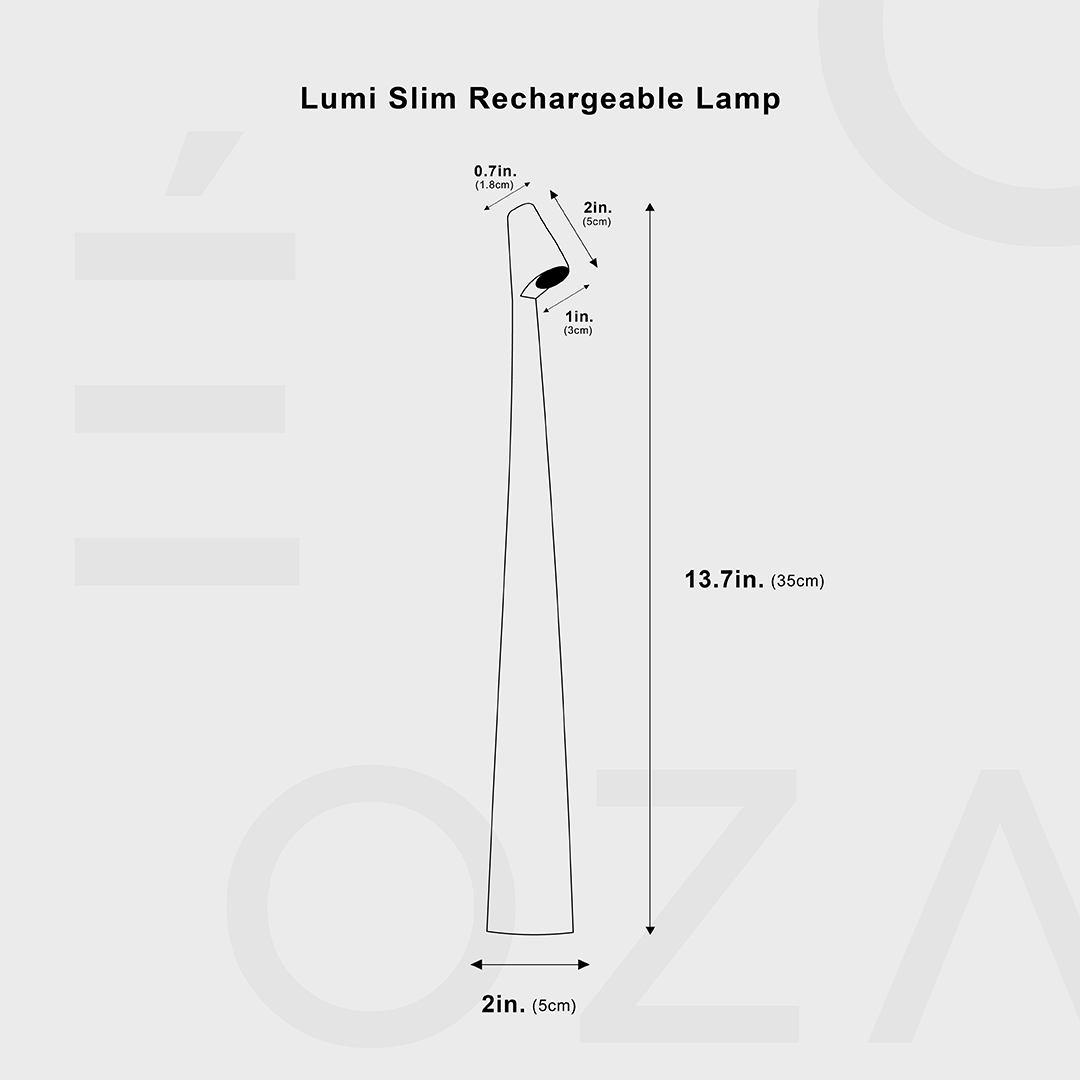 LumiSlim – Oppladbar LED Bordlampe i Stil Skanto