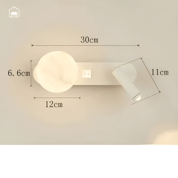 Vegglampe i luksuriøs design – Elegant og minimalistisk | Ideell for stue, gang og som nattbordbelysning | Skanto