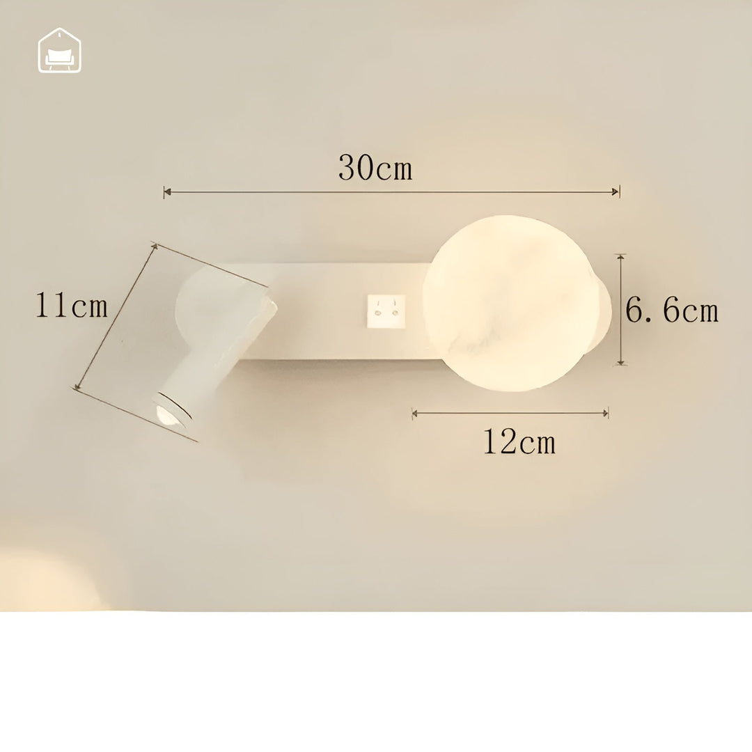 Vegglampe i luksuriøs design – Elegant og minimalistisk | Ideell for stue, gang og som nattbordbelysning | Skanto