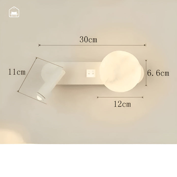 Vegglampe i luksuriøs design – Elegant og minimalistisk | Ideell for stue, gang og som nattbordbelysning | Skanto