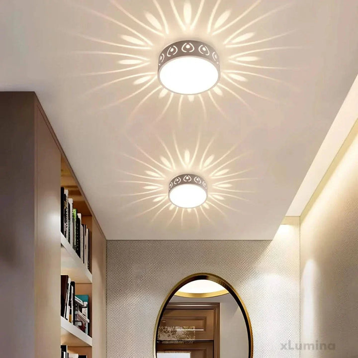 Skanto | Lunoval LED Taklampe – Ultra-Tynn Rund Armatur