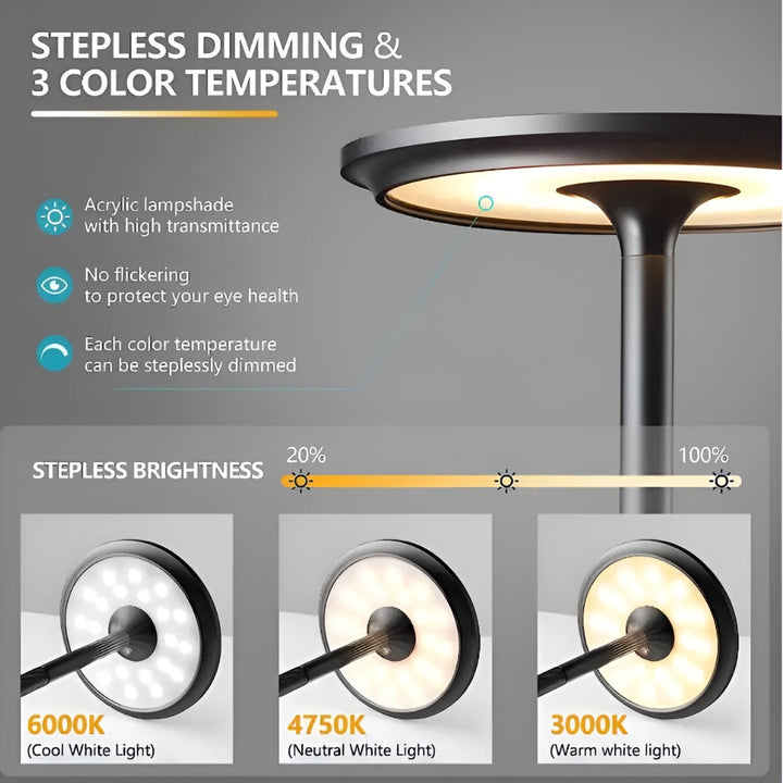 Trådløs Skrivebordslampe | Skanto