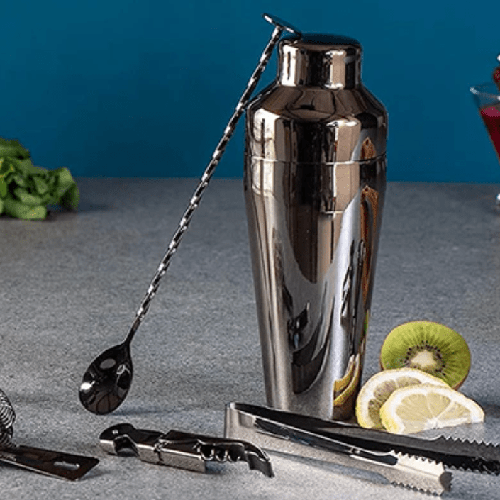 10-teiliges Cocktailset aus Edelstahl für stilvolle Drinks
