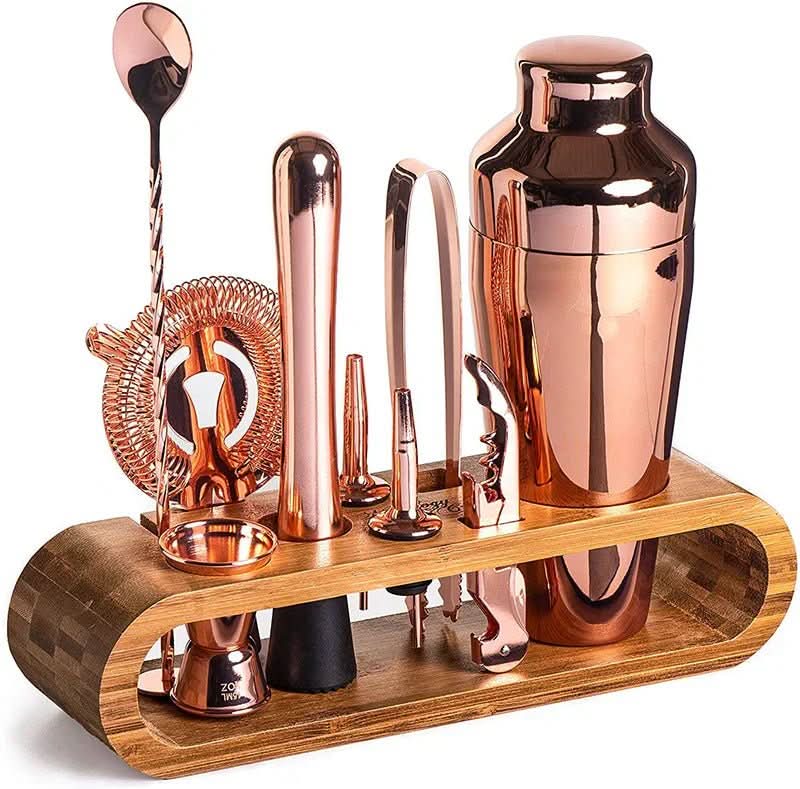 10-teiliges Cocktailset aus Edelstahl für stilvolle Drinks
