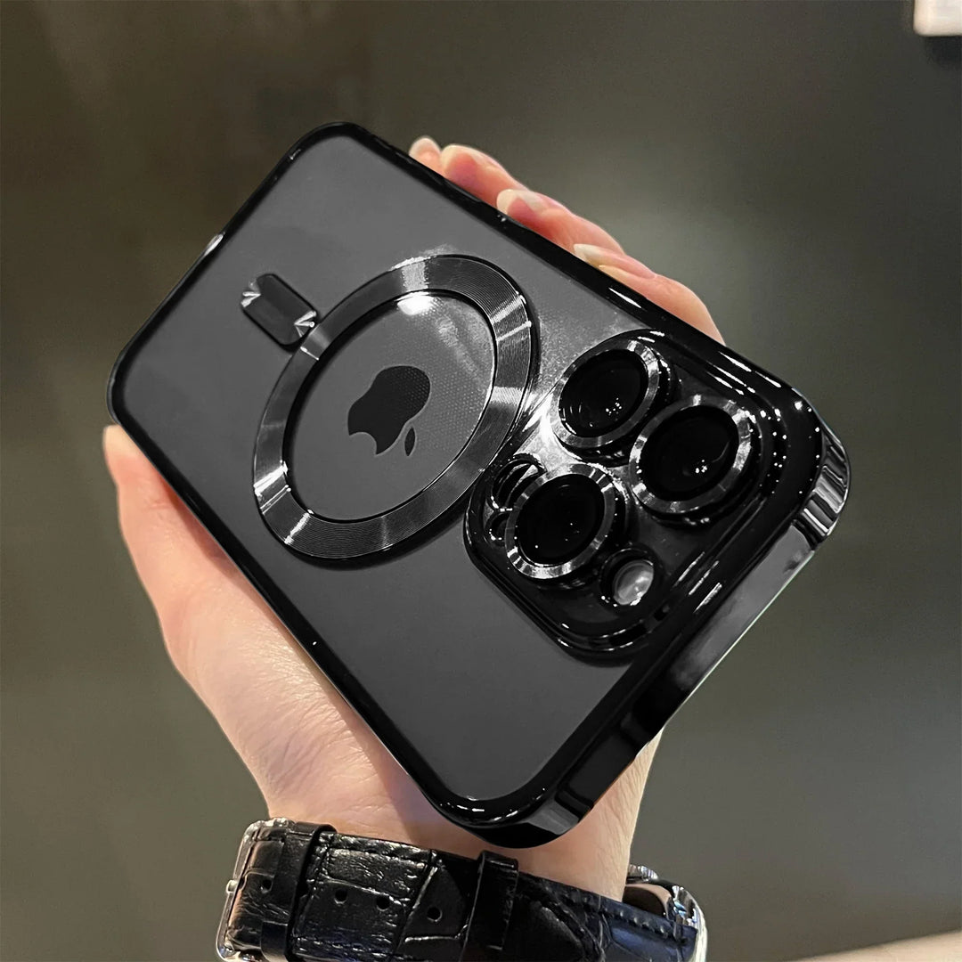 Skanto | Plating Clear Soft Magnetic Case for iPhone