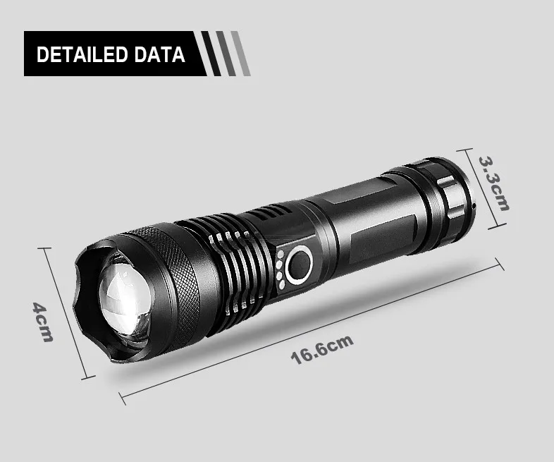 Oppladbar LED-lommelykt for Adventure Skanto