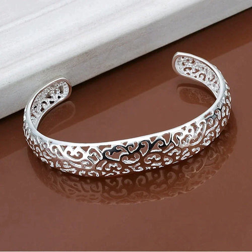 Elegant Sølv Filigran Armbånd | Unikt og Fortryllende Design Skanto