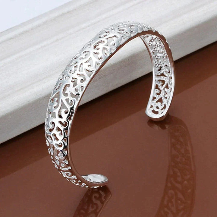Elegant Sølv Filigran Armbånd | Unikt og Fortryllende Design Skanto