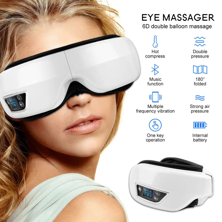 Smart 6D Øyemassasje med Luftputeteknologi Skanto