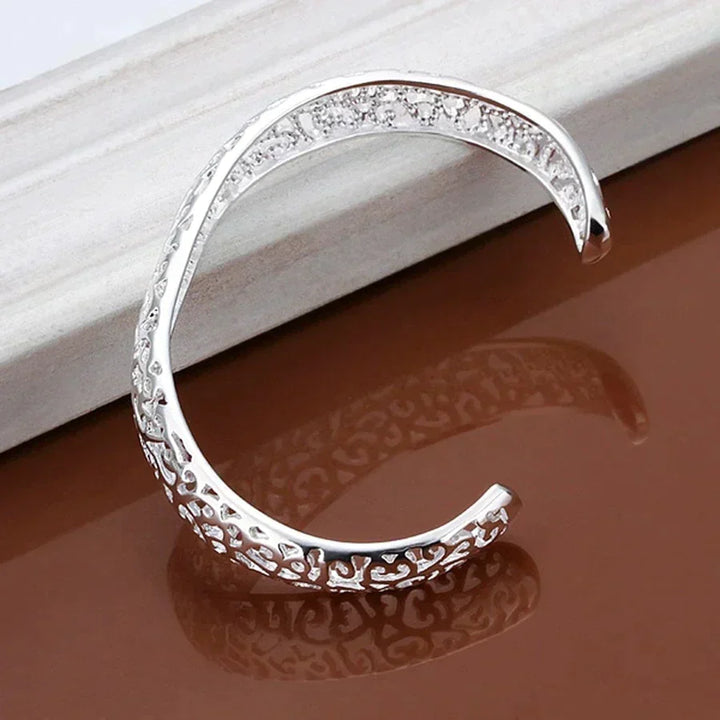Elegant Sølv Filigran Armbånd | Unikt og Fortryllende Design Skanto
