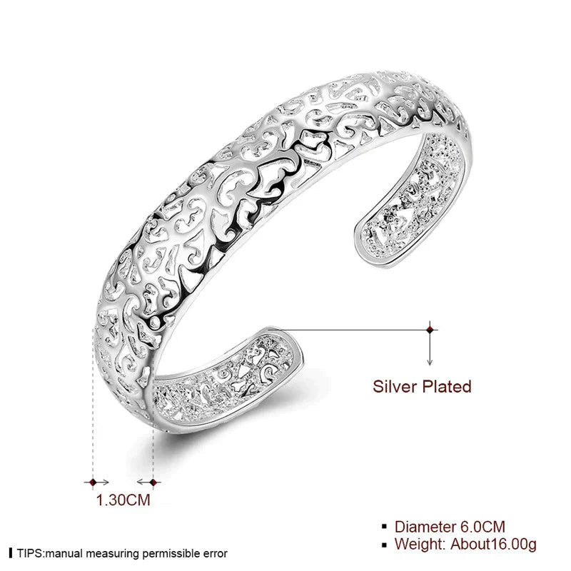 Elegant Sølv Filigran Armbånd | Unikt og Fortryllende Design Skanto